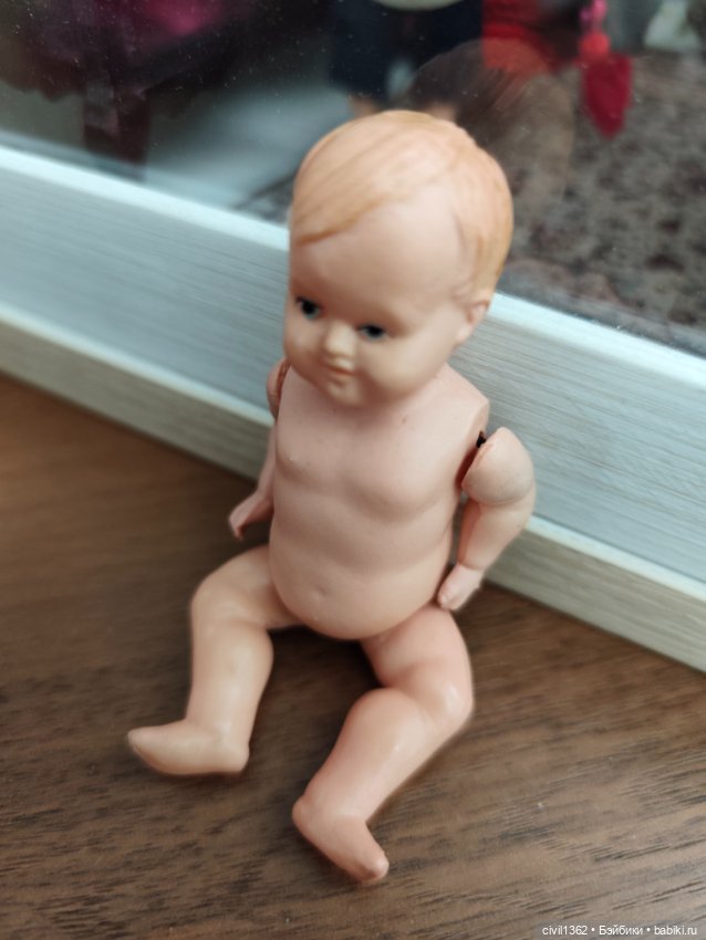 Винтажная малюсенькая немецкая кукла Schildkröt (фото 7)