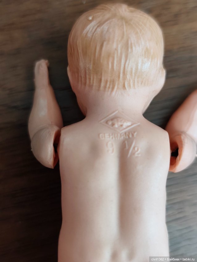 Винтажная малюсенькая немецкая кукла Schildkröt (фото 6)
