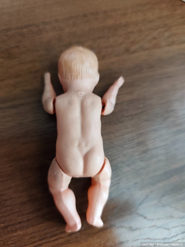 Винтажная малюсенькая немецкая кукла Schildkröt (фото 5)