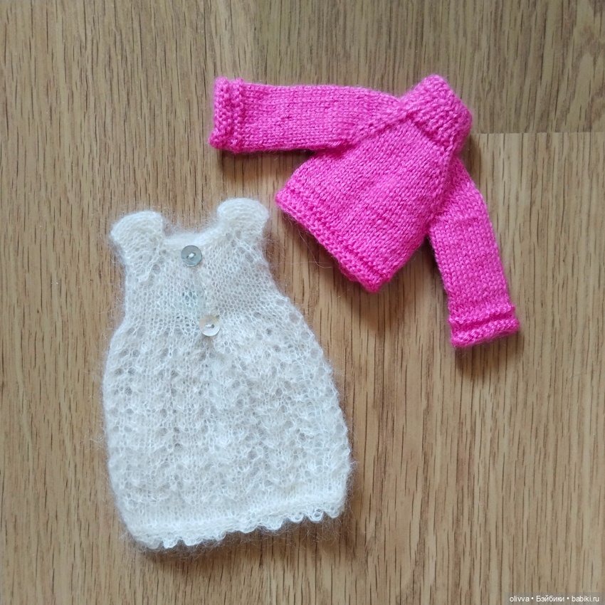 Платье для тини 28 см из кид-мохера (фото 2)