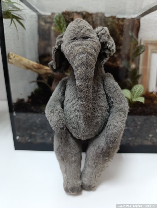 Слон тедди — Авторские игрушки (фото 2)
