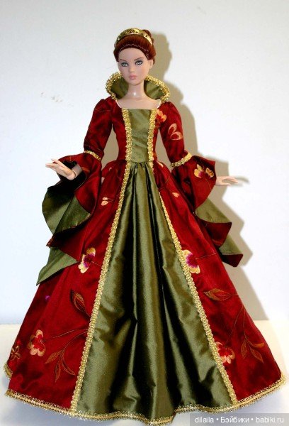 Выкройка PDF в натуральную величину / Платье придворной дамы для кукол Ками и Антуанетта Тоннер 40см (фото 3)