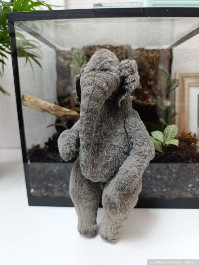 Слон тедди — Авторские игрушки (фото 3)