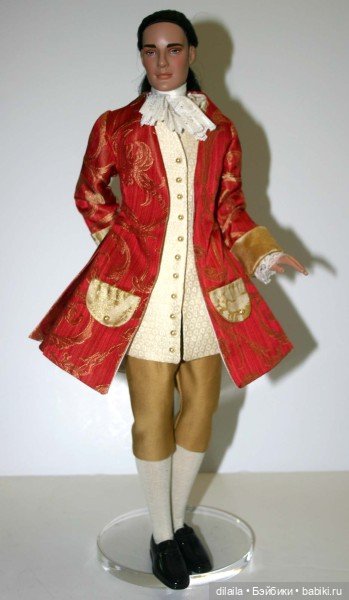 Выкройка PDF в натуральную величину / костюм Dandy в стиле XVIII века для кукол Мэтт Тоннер 43 см (фото 3)