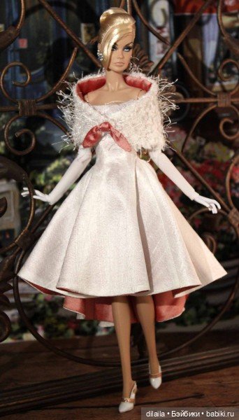 Выкройка PDF в натуральную величину / платье, перчатки, палантин для куклы Fashion Royalty FR2 (фото 2)