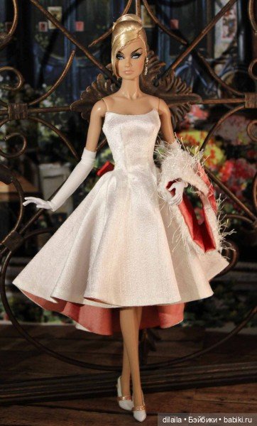 Выкройка PDF в натуральную величину / платье, перчатки, палантин для куклы Fashion Royalty FR2 (фото 4)