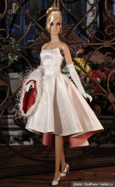 Выкройка PDF в натуральную величину / платье, перчатки, палантин для куклы Fashion Royalty FR2 (фото 3)