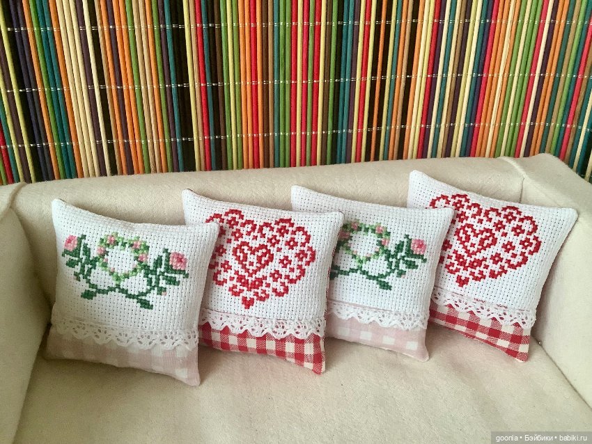 Интерьерные подушки к дню влюбленных (фото 6)