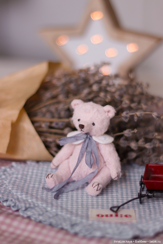 Розовый мишка 🩷 — Авторские игрушки (фото 3)