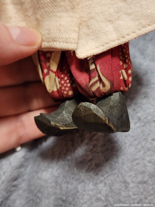 Редкая артельная антикварная куколка Узбечка. Экспортная (фото 9)