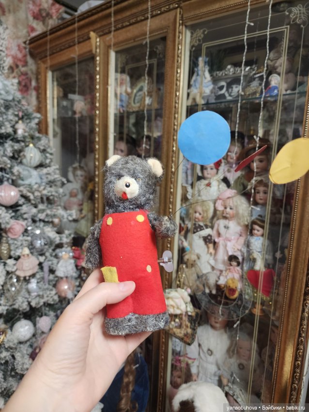 Заводной мишка с шарами Япония (фото 7)