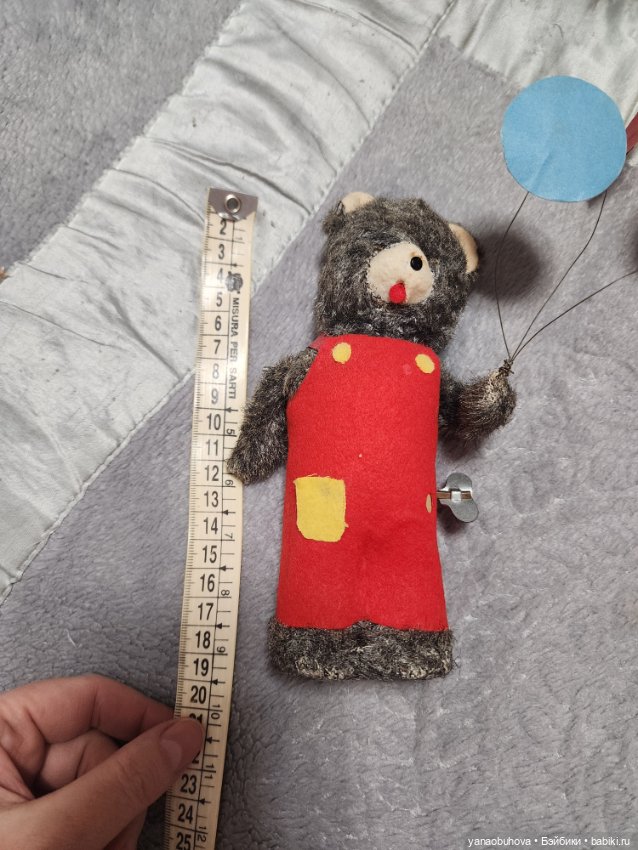 Заводной мишка с шарами Япония (фото 10)