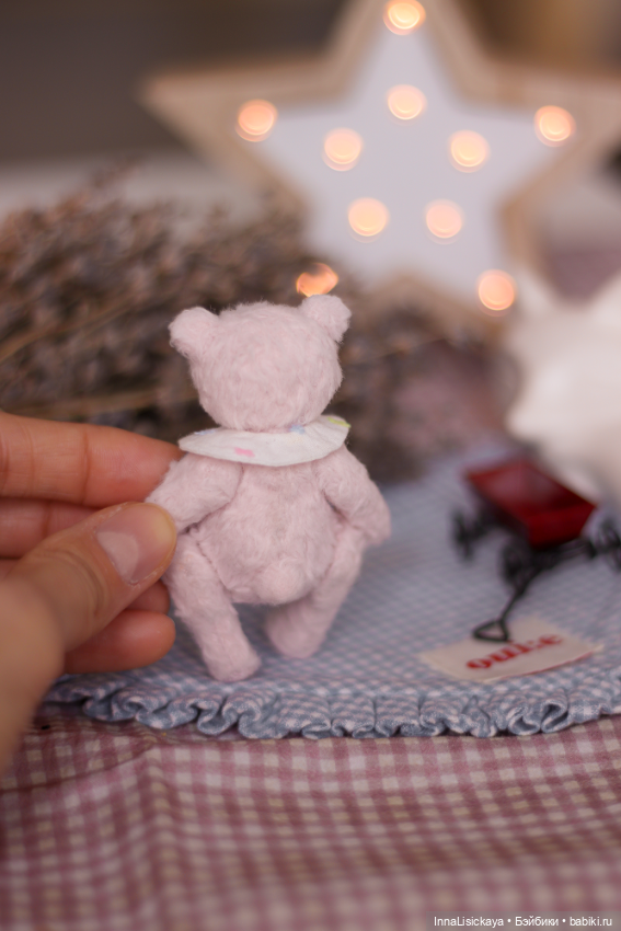 Розовый мишка 🩷 — Авторские игрушки (фото 6)