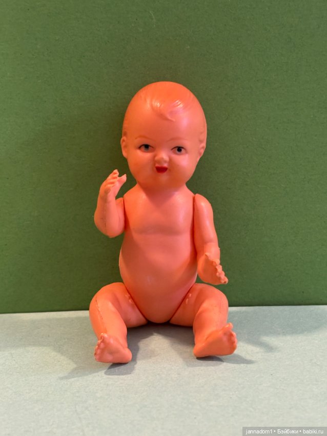 Целлулоидный пупсик Minerva голыш, высота 10 см