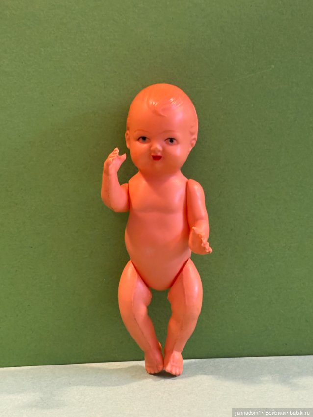Целлулоидный пупсик Minerva голыш, высота 10 см (фото 6)