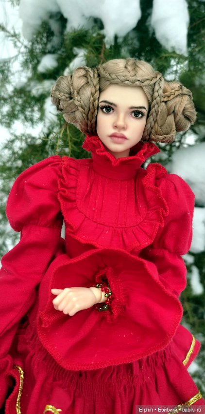 Сложный парик с плетением из кос ОГ 11,5-12 см (фото 8)