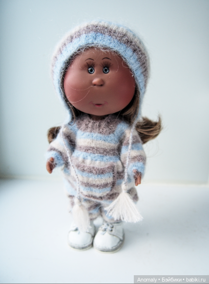 Тёпленький комплект (комбинезон и шапочка) для мини Мия (фото 4)