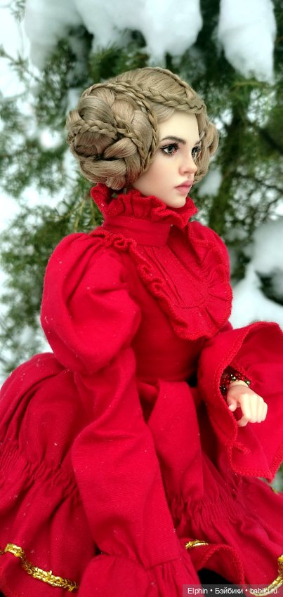 Сложный парик с плетением из кос ОГ 11,5-12 см (фото 2)