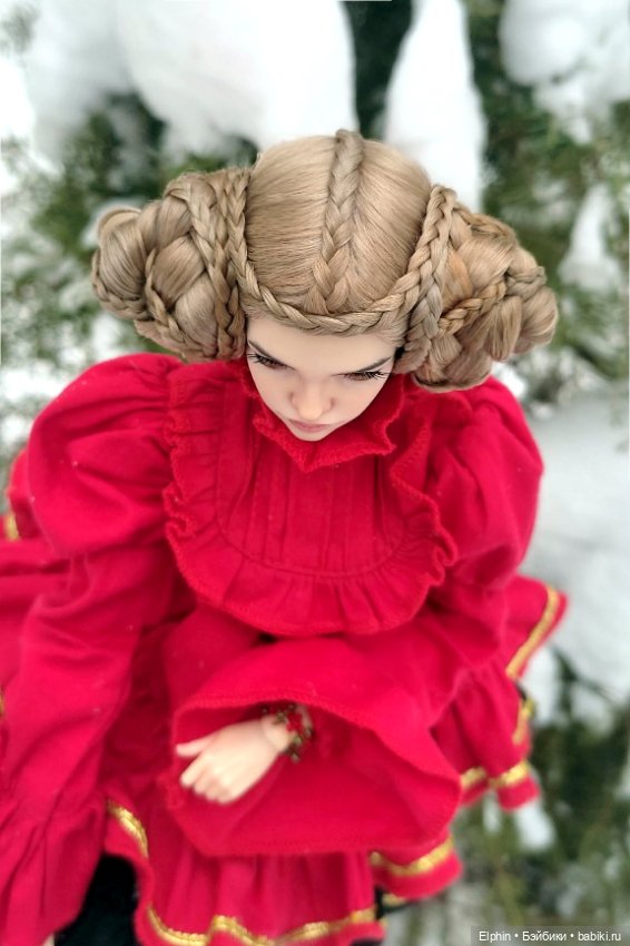 Сложный парик с плетением из кос ОГ 11,5-12 см (фото 3)