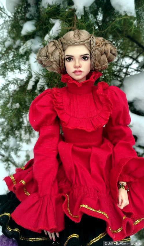 Сложный парик с плетением из кос ОГ 11,5-12 см