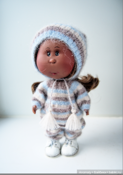 Тёпленький комплект (комбинезон и шапочка) для мини Мия (фото 7)