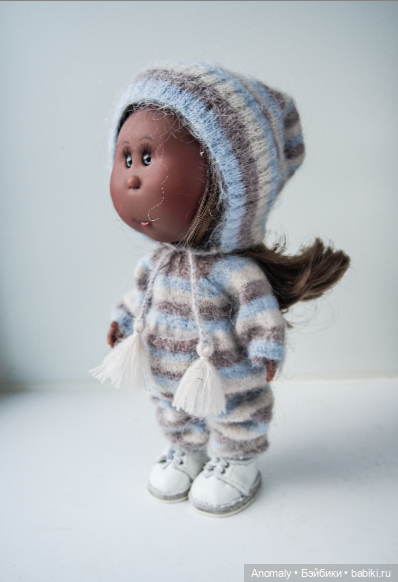 Тёпленький комплект (комбинезон и шапочка) для мини Мия (фото 8)