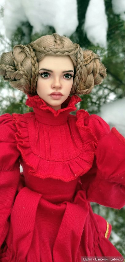 Сложный парик с плетением из кос ОГ 11,5-12 см (фото 4)