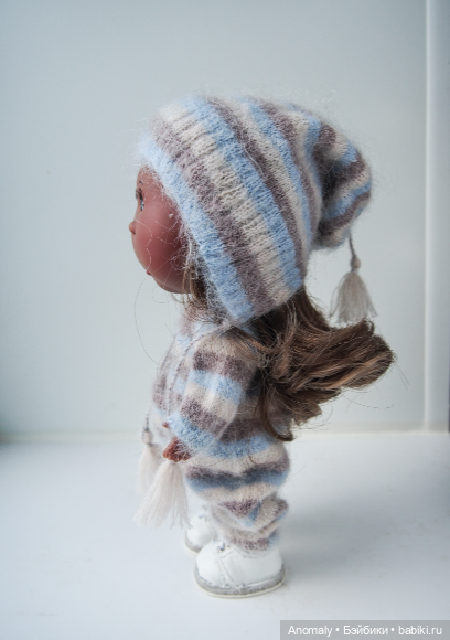 Тёпленький комплект (комбинезон и шапочка) для мини Мия (фото 5)