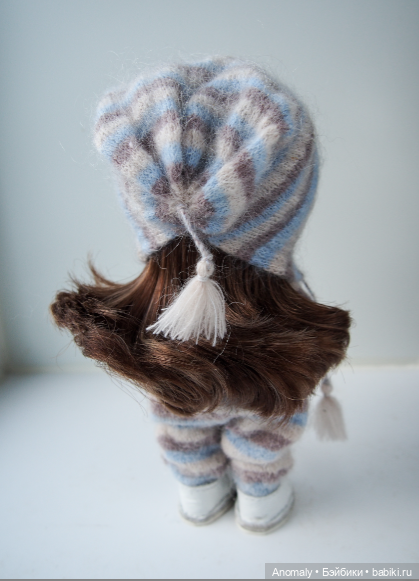Тёпленький комплект (комбинезон и шапочка) для мини Мия (фото 6)