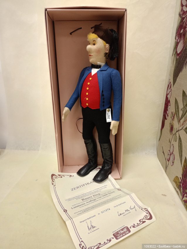 Крестьянин Jörg, фетровая кукла Steiff (фото 6)