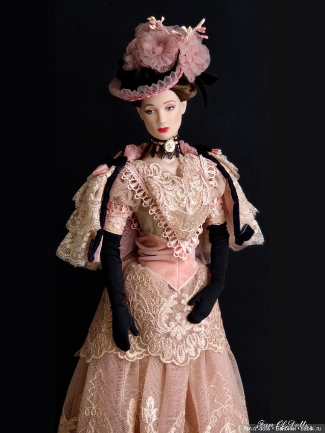 Костюм в стиле модерн "Актриса" для кукол Тоннер 40 см (фото 4)