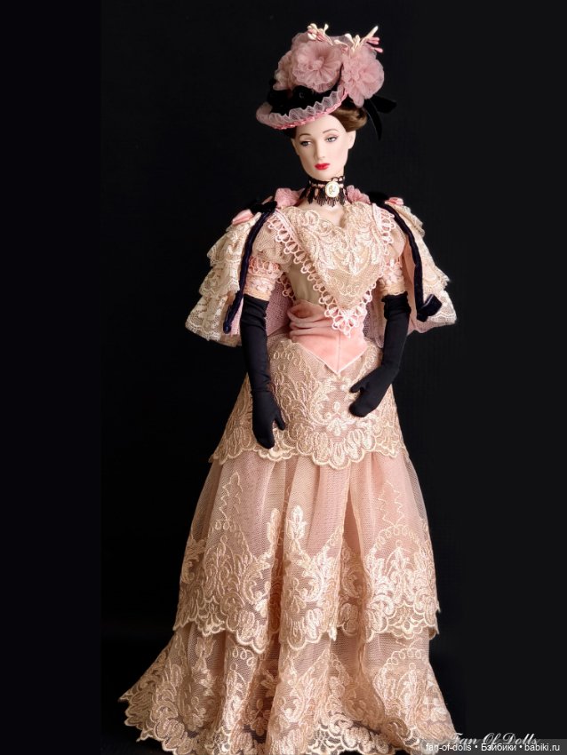 Костюм в стиле модерн "Актриса" для кукол Тоннер 40 см (фото 5)