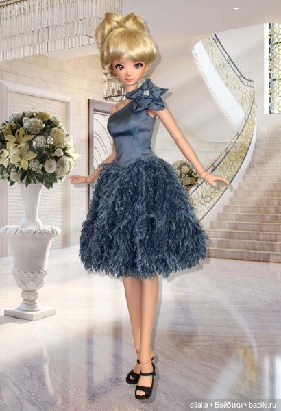 Выкройка PDF в натуральную величину / лиф и юбка (в 2-х видах) для куклы 1/3 BJD Smart Doll рост 60 (фото 5)