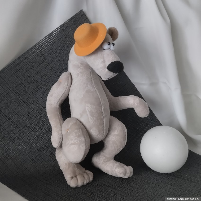 Интерьерная игрушка. Белый медведь - Афанасий (фото 5)