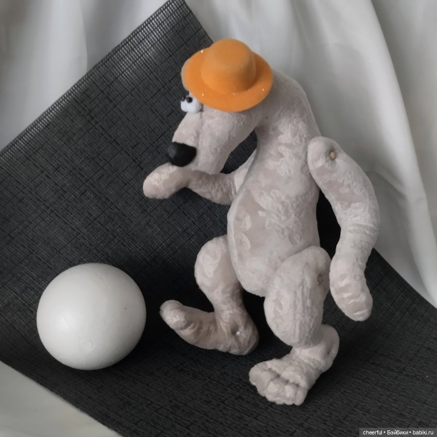 Интерьерная игрушка. Белый медведь - Афанасий (фото 3)