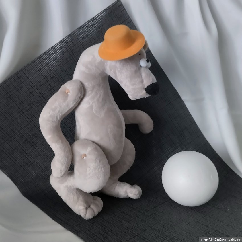Интерьерная игрушка. Белый медведь - Афанасий (фото 8)