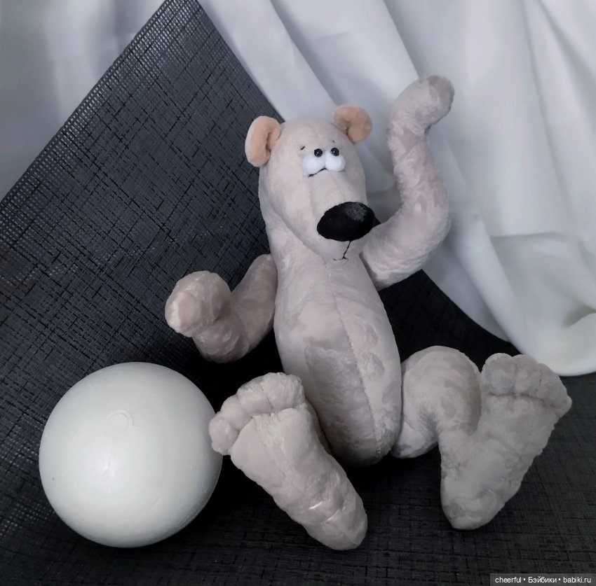Интерьерная игрушка. Белый медведь - Афанасий (фото 2)
