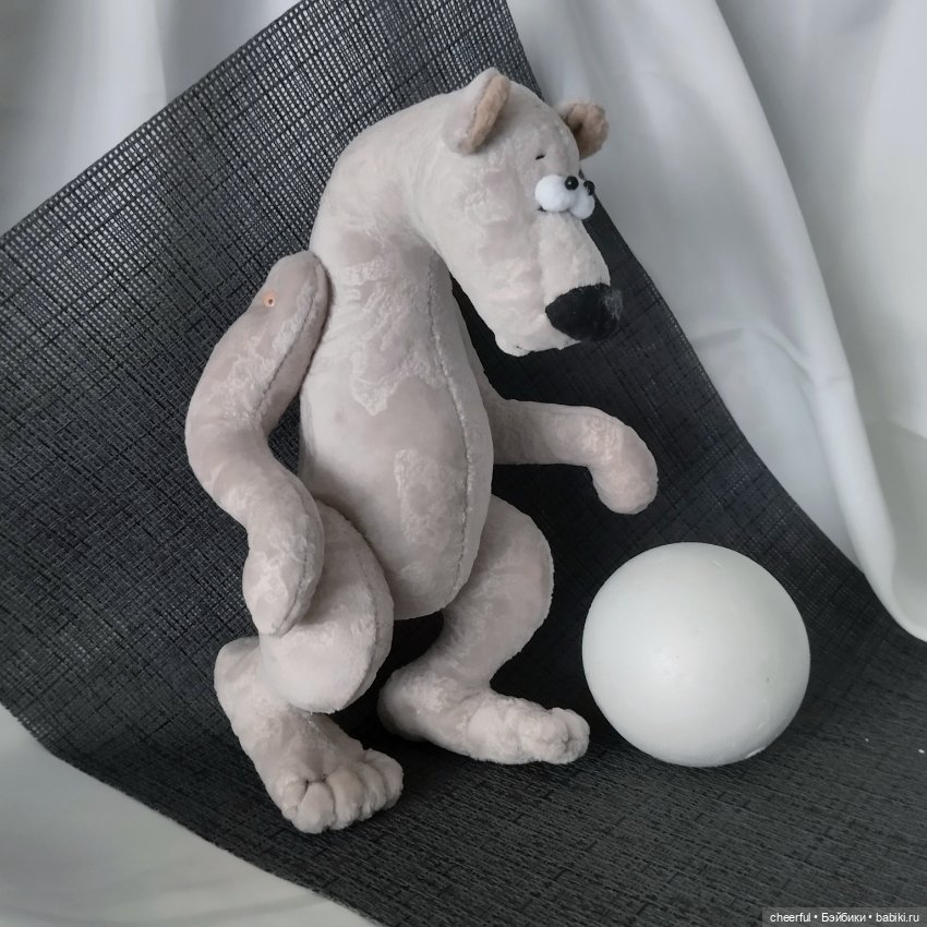 Интерьерная игрушка. Белый медведь - Афанасий (фото 4)