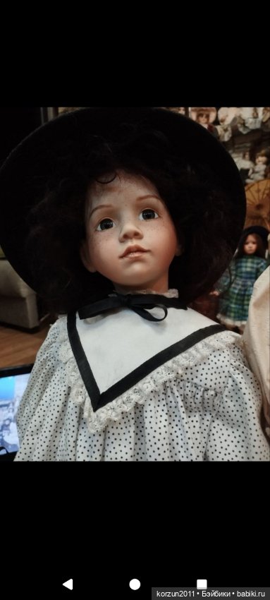 Элис Гласгольд фарфоровая коллекционная кукла уникат (фото 8)