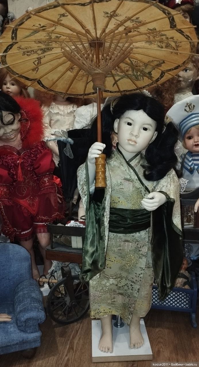 Фарфоровая коллекционная кукла ручной работы Гейша от Nissen эксклюзив (фото 6)