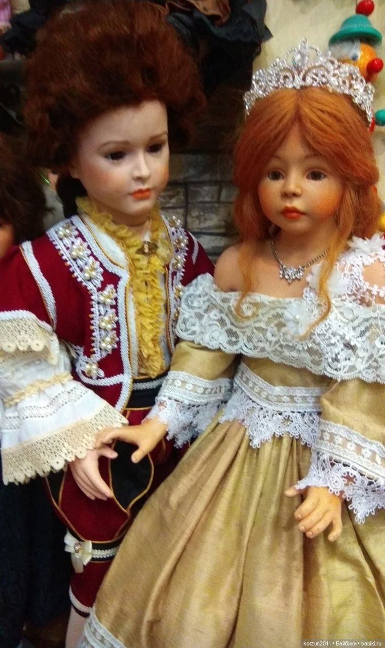 Шикарная парочка фарфоровые куклы уникат (фото 2)