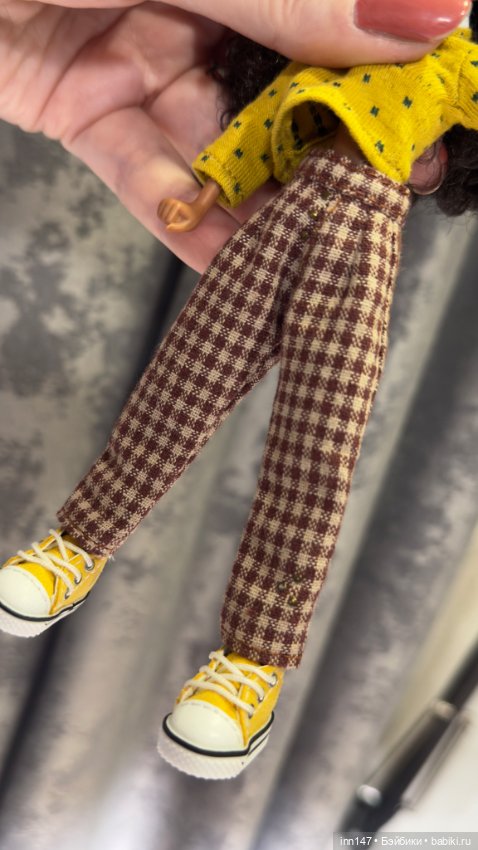 Брючки из фактурного хлопка на пижамок (фото 6)