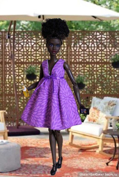 Выкройка PDF в натуральную величину / топ, шорты и платье для куклы Barbie MTM (Барби) (фото 3)