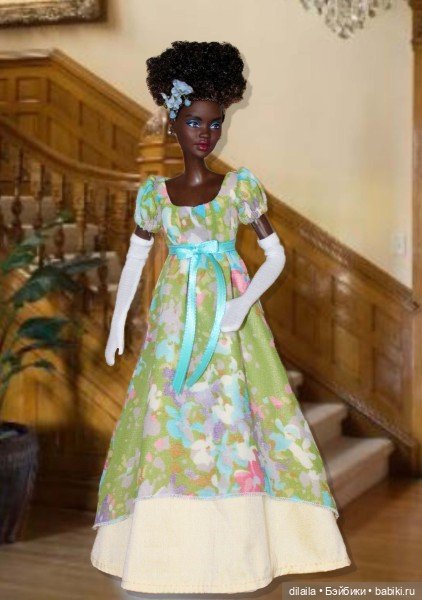 Выкройка PDF в натуральную величину / Платье в стиле эпохи регентства для куклы Barbie MTM (Барби) (фото 3)
