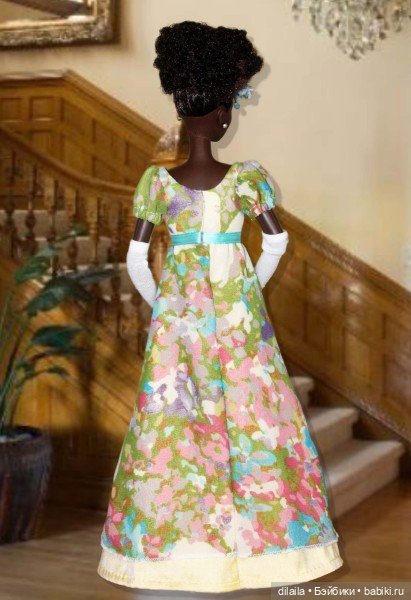 Выкройка PDF в натуральную величину / Платье в стиле эпохи регентства для куклы Barbie MTM (Барби) (фото 5)