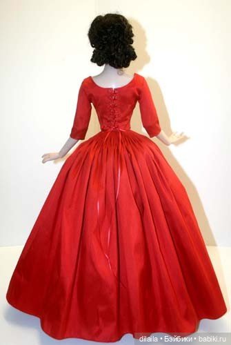 Выкройка PDF в натуральную величину / платье с декольте для куклы Тоннер Американская модель 56 см (фото 2)