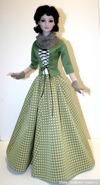Выкройка PDF в натуральную величину / юбка, бюстье и жакет для куклы Тоннер Американская модель 56см (фото 2)