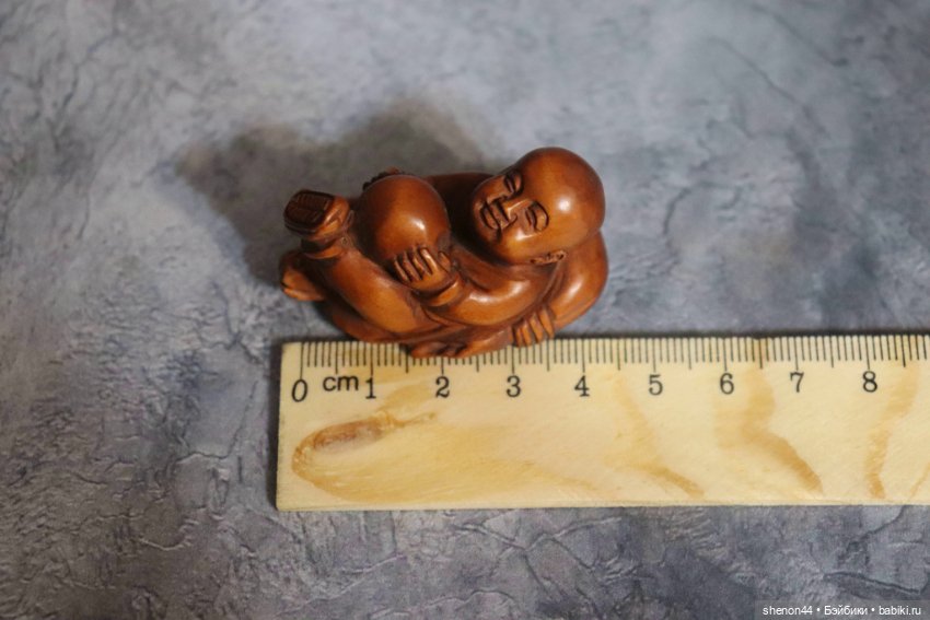 Нэцкэ "Малыш с мячиком". Винтаж (фото 6)