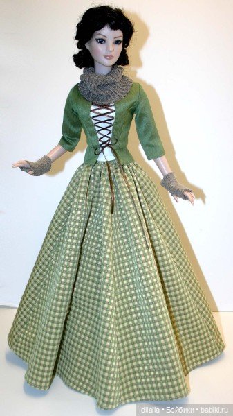 Выкройка PDF в натуральную величину / юбка, бюстье и жакет для куклы Тоннер Американская модель 56см (фото 6)