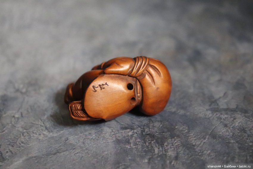 Нэцкэ "Малыш с мячиком". Винтаж (фото 4)